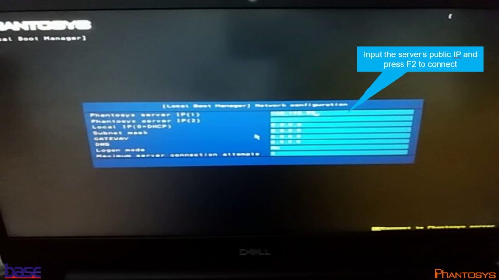 EFI boot loader requires the Server's IP